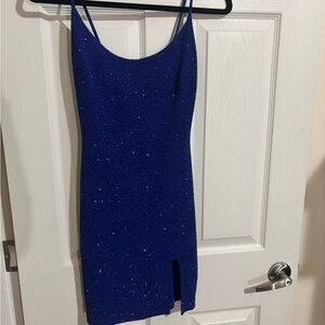 Blue Glitter Dress